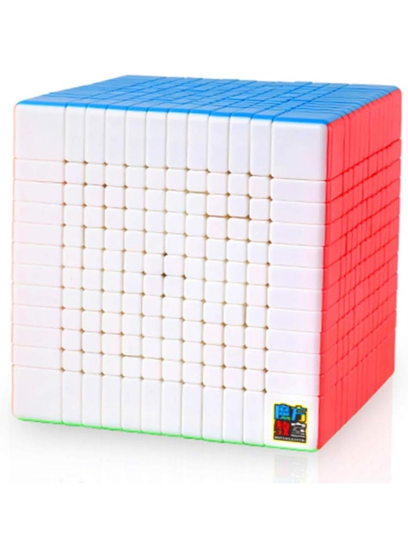 مو يو مكعب سرعة MoYu MoFang JiaoShi Meilong 12x12 بدون ملصقات وغير مغناطيسي – سلسلة المكعبات الكبيرة 93 مم، دوران سلس وتصميم مركز ثلاثي ثابت، قابل لضبط التوتر، لغز بألوان زاهية لحل السرعة، لعبة تحدي ممتعة - Image 1
